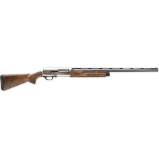 Lever-action rifle with wooden stock and long metal barrel, shown from the side.