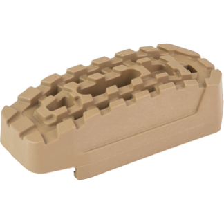 Beige LEGO brick separator tool with teeth used to pry apart bricks in a construction hobby.