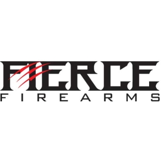 Fierce Firearms logo wordmark in bold black font with red swoosh accents over the letters.