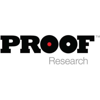PROOF Research logo: bold black 'PROOF' with a red dot inside the O and grey 'Research' beneath.