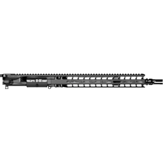 AR-15–style semi-automatic rifle with a long picatinny rail handguard and accessory rails