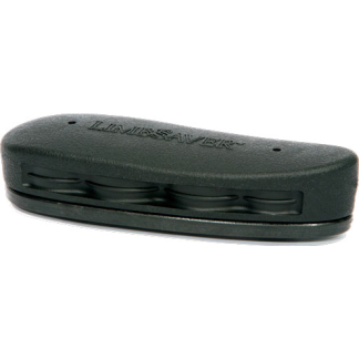 Black plastic LintSaver device with three circular slots on the side, shown in close-up.