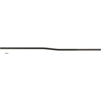 Long black windshield wiper blade with a curved center and a small mounting adapter beside it.