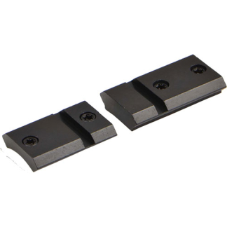 Pair of black metal clamp blocks with a central groove and two screws, shown side by side.