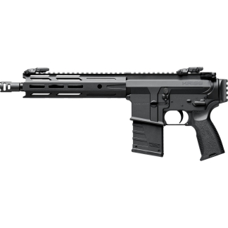 KRISS DMK 22 rifle with long free-floating handguard, top Picatinny rail, and detachable curved magazine in a black finish