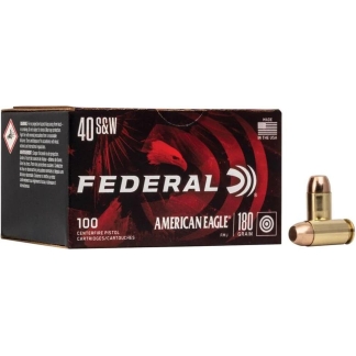 FEDERAL 40 S&W 180GR FULL METAL JACKET AMMO 500RD