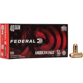 Federal American Eagle Handgun Ammunition .40 S&W 155 gr FMJ 1160 fps 1000/ct