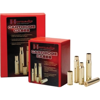 Red boxes labeled Cartridge Cases with brass cartridge cases shown beside them