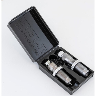 Open black plastic case containing two metal quick-connect fittings with threaded ends and knurled grips.