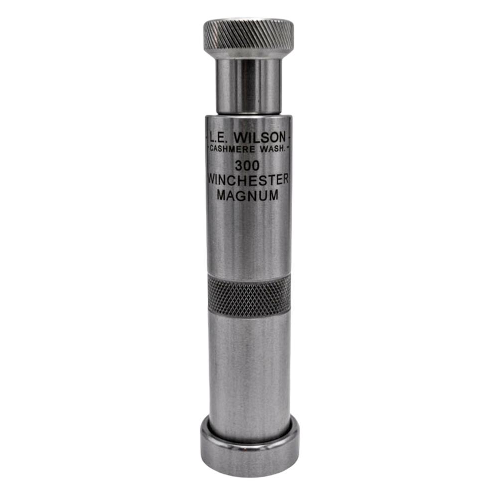 https3A2F2Fmediachattanoogashootingcom2Fimages2Fproduct2FLWBS60DAS2FLWBS223RM-1_8 | ATFirearms Metal precision reloading tool labeled 'L.E. Wilson 300 Winchester Magnum' with knurled ends and a cylindrical body