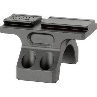 Gray LEGO accessory piece with a flat top rail and two circular holes at the front, resembling a weapon holster or mount for minifigure gear.