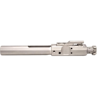 Precision linear actuator with a silver cylindrical rod attached to a machined mounting block featuring holes and a small right-side mechanism