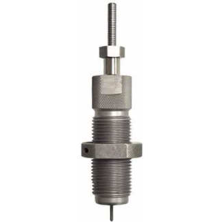 Metal screw-adjuster assembly with a knurled mid-section, threaded shaft, and a thin probe at the bottom.