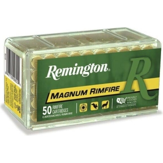 Remington Magnum Rimfire Ammunition .22 WMR 40 gr JHP 1910 fps 2000/ct Case (40-50/ct Boxes)