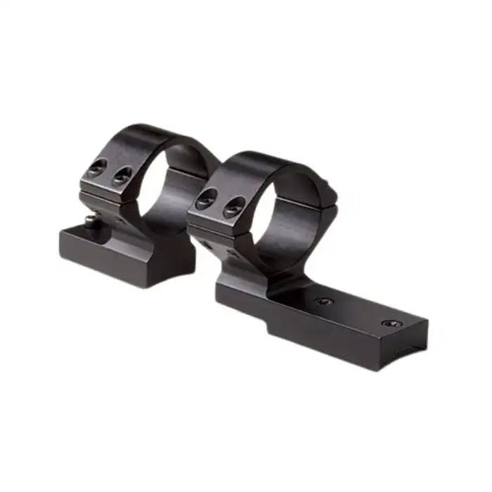 https3A2F2Fmediachattanoogashootingcom2Fimages2Fproduct2FXBTRBVLAS32FXBTRBVLAS1-1 | ATFirearms Two black scope rings mounted on a rail base, for attaching a rifle scope