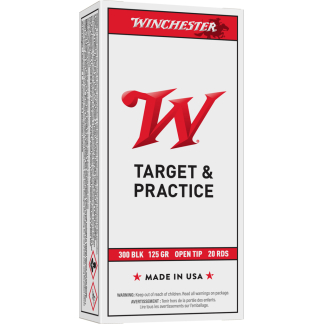 WINCHESTER USA 300BLK 125GR OPEN TIP 20RDS BX 200RD CASE