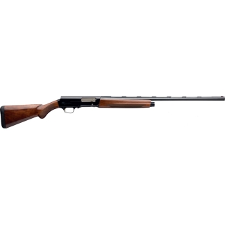 Lever-action rifle with a wooden stock and long black barrel viewed in profile
