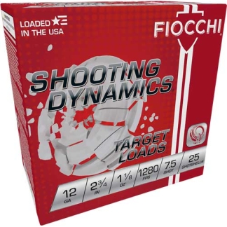 FIOCCHI 12GA 2.75" 1-1/8OZ - #7.5 1280FPS 250RD CASE LOT