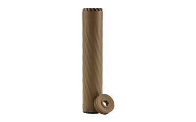 ANXX-30-FDE-L_2jpg | ATFirearms Brown cylindrical tool with spiral flutes standing upright, with a small circular collar at the base to the right.