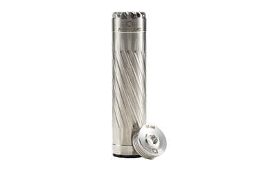 ANXX-35-RT_2jpg | ATFirearms Cylindrical spiral-cutting tool (end mill) standing upright with its cutting head resting beside it on a white background.