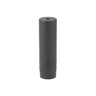 Dark gray foam roller standing upright, a self-massage prop with a textured surface for muscle release in workouts.