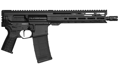 CMMG55A8D40-AB_2jpg | ATFirearms Black AR-style rifle shown in side profile with a long handguard and detachable magazine.