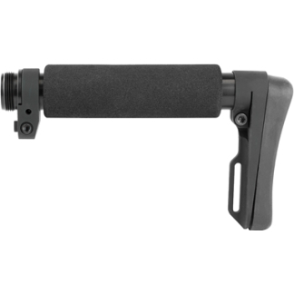 Foam-padded vertical foregrip attached to a rail mount for a rifle or airsoft gun.