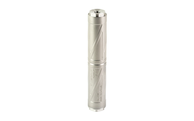 ENEA00_1jpg | ATFirearms Metal cylindrical vape pen battery with knurled grip, standing upright.