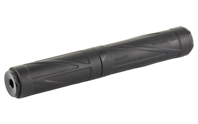 ENEA03_3jpg | ATFirearms Black tactical flashlight with a textured grip lying horizontally.