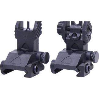 GUNTEC AR-15 EZ SIGHTS POLY - BACK UP THIN IRON SIGHT SET