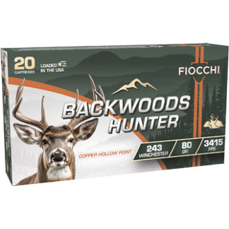 FIOCCHI BKWD HNTR 243WIN 80GR 20/200
