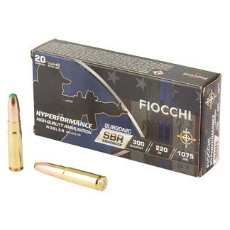 FIOCCHI HYPR SBR 300BLK 220GR 20/200