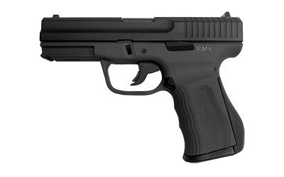 FMKG9C1G2BSSCM_1jpg | ATFirearms Black FMK semi-automatic pistol shown in left-side profile from a side view.