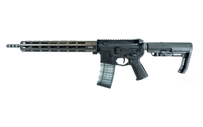 FX5500_1jpg | ATFirearms AR-style semi-automatic rifle with a long handguard, Picatinny rail, and a detachable magazine on a white background.
