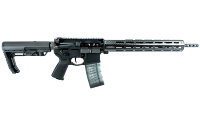 FX5500_2jpg | ATFirearms Black tactical rifle with collapsible stock, quad-rail handguard, and a 30-round magazine in profile.