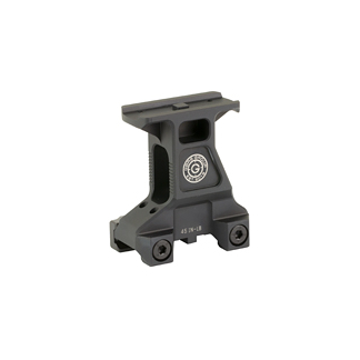 Black tactical rail mount with clamp and mounting tabs for attaching accessories to a rifle rail system