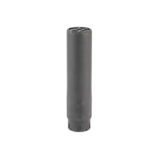 Tall gray cylindrical filter cartridge standing upright in a neutral background.
