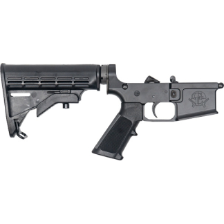 GLFA LOWER GROUP AR-15 5.56MM - W/ADJUSTABLE STOCK BLACK