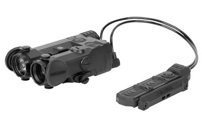 HSIRIS-RD4_2jpg | ATFirearms Black dual-tube night vision goggles with a connected rectangular remote control unit.