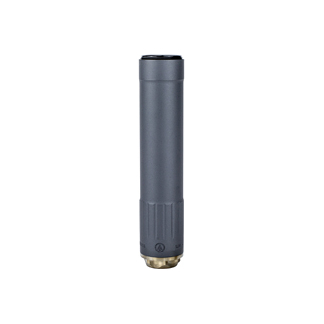 Gray cylindrical component with a brass threaded base, likely a replaceable nozzle or valve part.