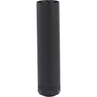 Black cylindrical object with segmented rings, standing upright against a white background (resembling a telescope or camera lens tube).