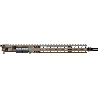 AR-style rifle upper receiver with long free-float handguard and Picatinny rail.