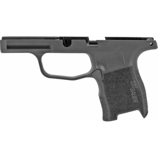 Frame of a semi-automatic pistol with textured grip and trigger guard