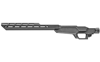 SHRPSBC02_1jpg | ATFirearms Long, futuristic rifle with a vented handguard and angular stock, resembling a sci-fi assault gun.