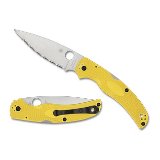 SPYDERCO NATIVE CHF SALT LW YLW SRTD