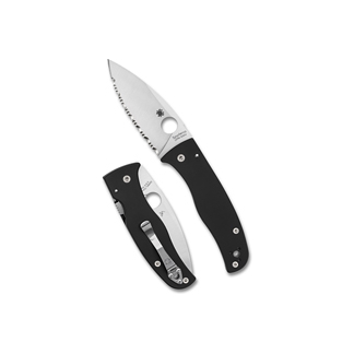 SPYDERCO BODACIOUS BLK/SLV S30V SRTD