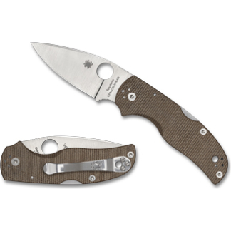 SPYDERCO NATIVE 5 2.95" BRN CANVAS