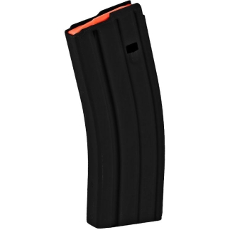 ASC AR Family Rifle Magazine Orange Follower .223 Remington Black Aluminum 30/rd