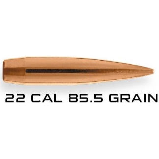 Berger Long Range Hybrid Target Bullets .22 cal .224" 85.5 gr HPBT 1000/ct
