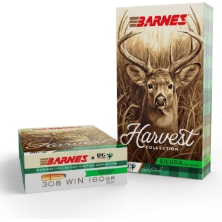 Barnes Harvest Sierra Pro-Hunter Rifle Ammunition .308 Win 180gr RN 2650 fps 20/ct
